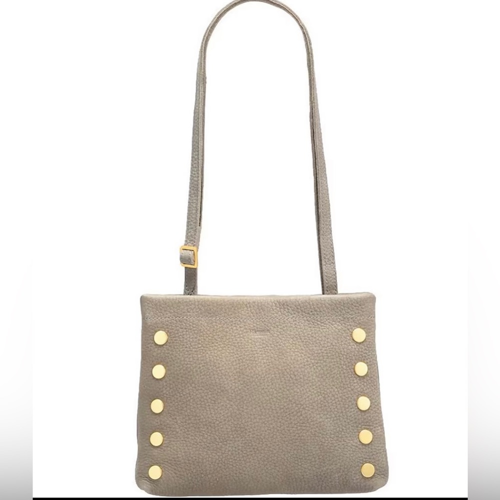 NWT Hammitt Leather Crossbody Bag - Grey Natural / Brushed Gold